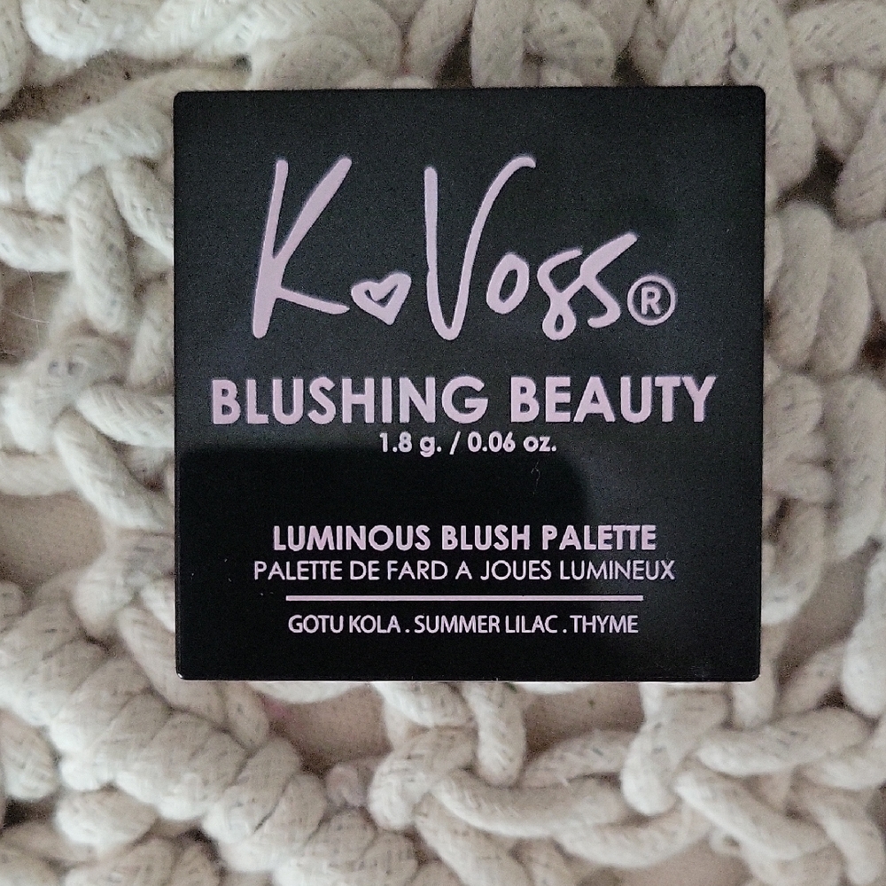 K Voss Blushing Beauty Luminous Blush Palette Rozy Gorgeous Glow Brand New!